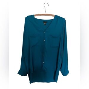 H&M Elegant Teal Blouse